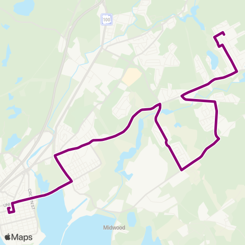 Saint John Transit Champlain Lakewood map