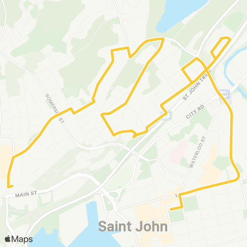 Saint John Transit Wright St. / Fort Howe map