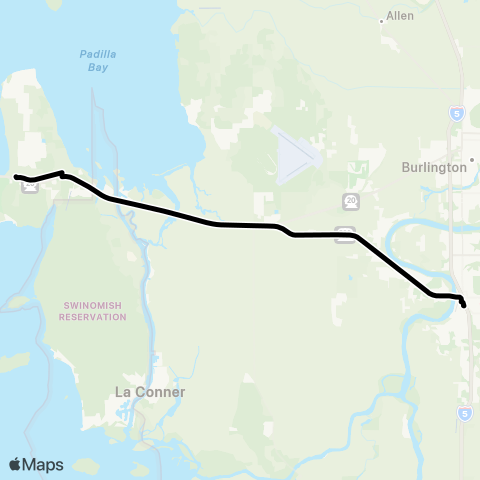 Skagit Transit County Connector Island / Skagit map