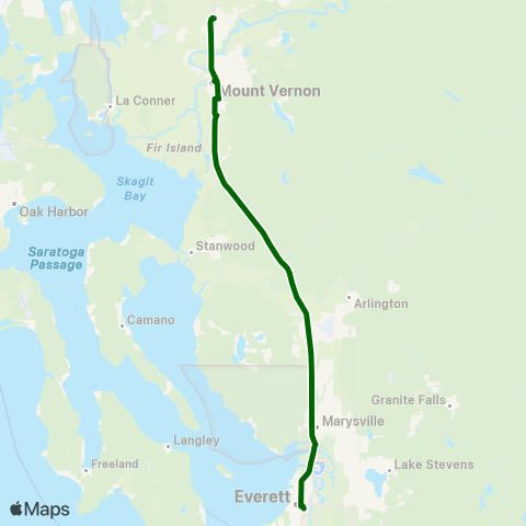 Skagit Transit County Connector Snohomish / Skagit map