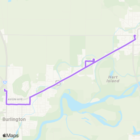 Skagit Transit Route 301 map