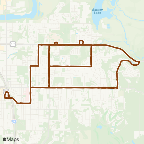 Skagit Transit Route 204 map