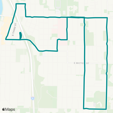 Skagit Transit Route 206 map