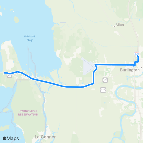 Skagit Transit Route 513 map