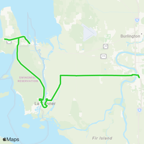 Skagit Transit Route 615 map