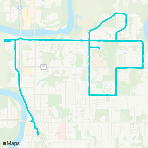 Skagit Transit Route 207 map