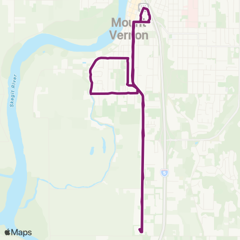 Skagit Transit Route 202 map