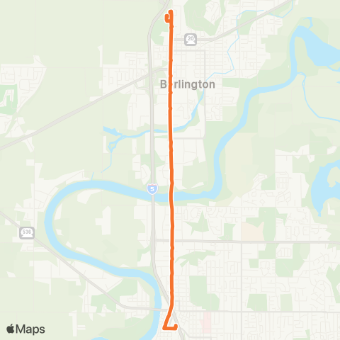 Skagit Transit Route 208 map