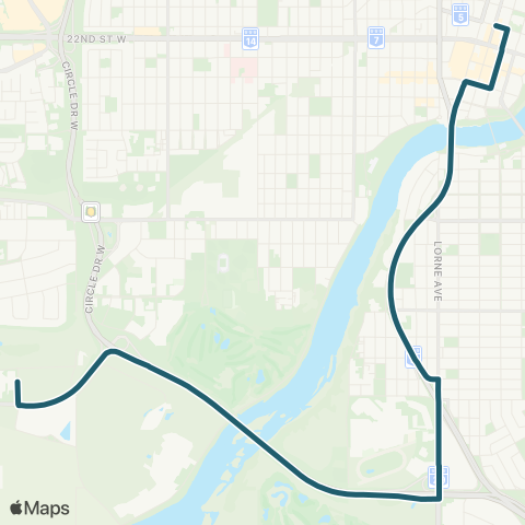 Saskatoon Transit City Centre / Civic Op Centre map