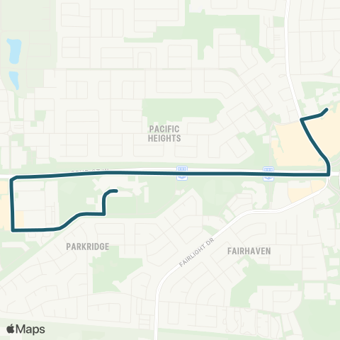 Saskatoon Transit Confederation / Blairmore map