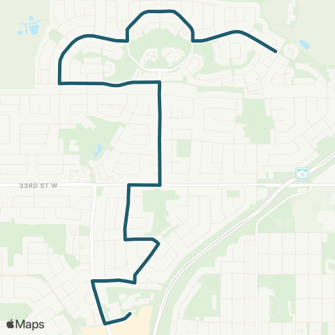 Saskatoon Transit Confederation / Hampton Village map