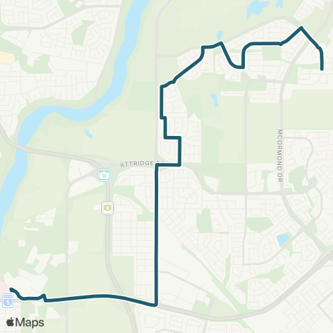 Saskatoon Transit Silverspring / University map