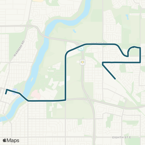 Saskatoon Transit 115th Street / City Centre map