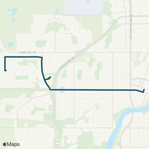 Saskatoon Transit City Centre / Confederation map