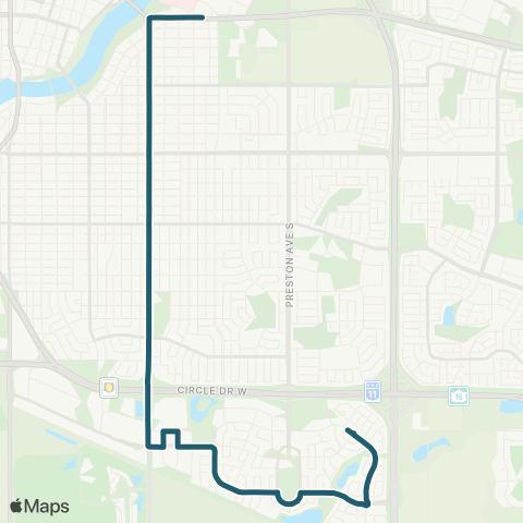 Saskatoon Transit Stonebridge / University map