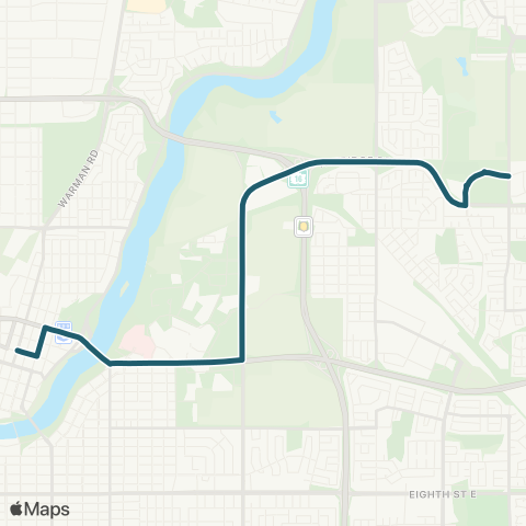 Saskatoon Transit City Centre map