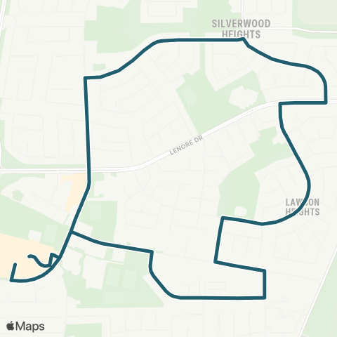 Saskatoon Transit Lawson Heights / City Centre map