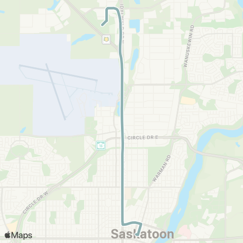 Saskatoon Transit SaskTel Centre / City Centre map