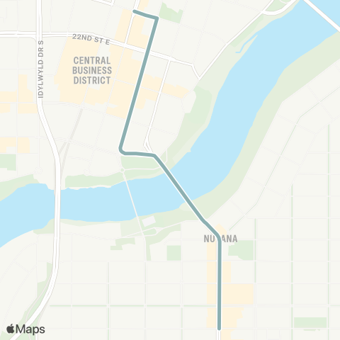 High School Oskayak & Nutana map