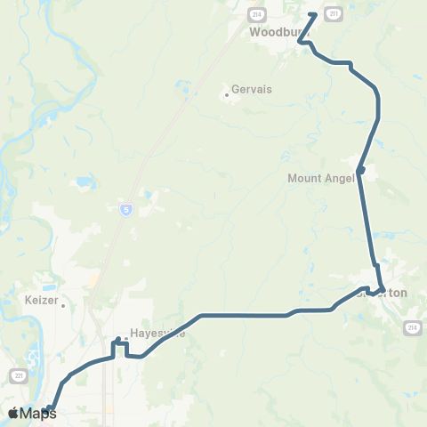 Cherriots North Marion County / Salem Express map