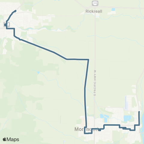 Cherriots Central Polk County map