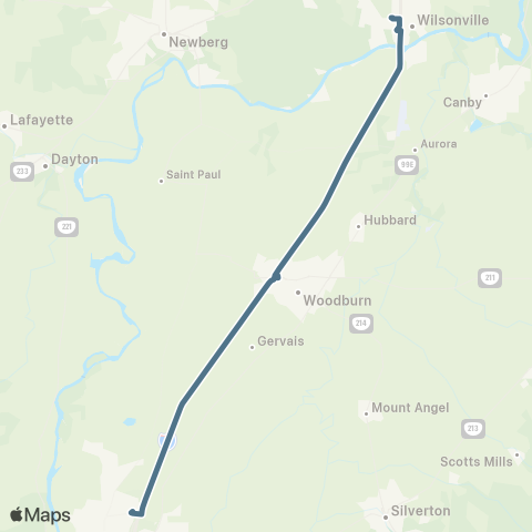 Cherriots Wilsonville / Keizer Express map