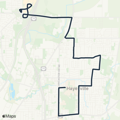 Cherriots Hayesville Drive map