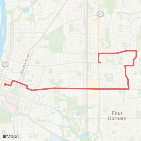 Cherriots Center Street map