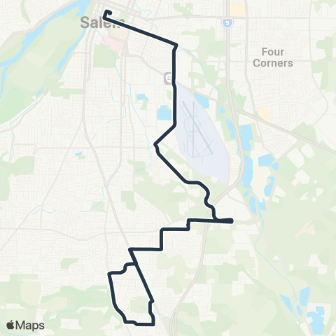 Cherriots - Fairview Industrial map