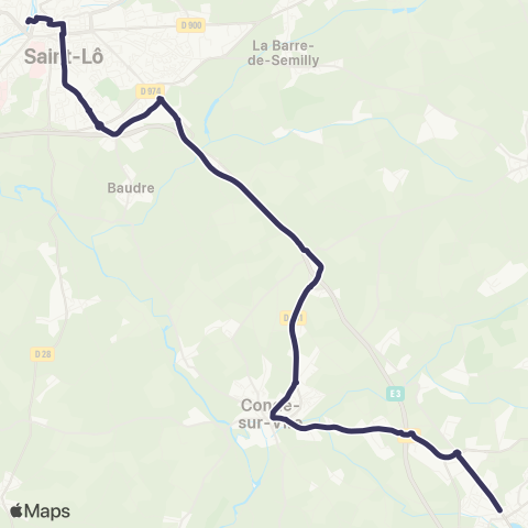 SLAM Navette Torigny-sur-Vire map