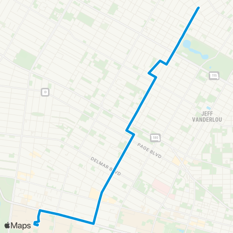 MetroBus Missouri Sarah map