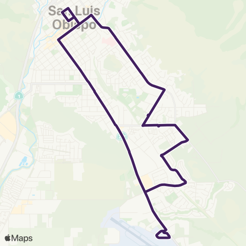 SLO Johnson / Tank Farm / Airport map