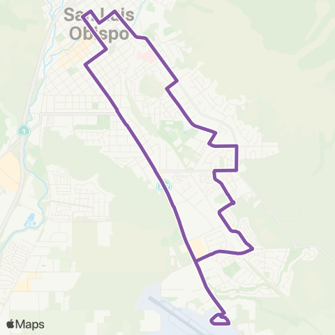 SLO Broad / Airport / Johnson map