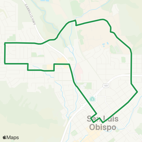 SLO Cal Poly / Ramona / Monterey map