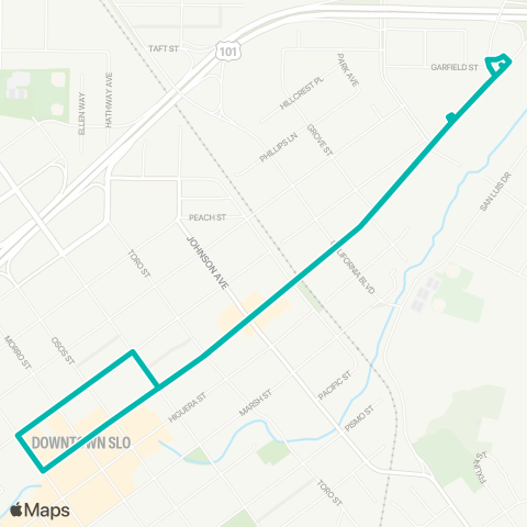 SLO Old SLO Trolley map