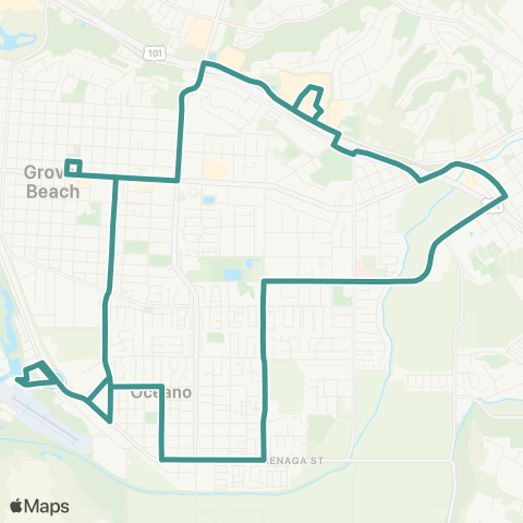 SLORTA Grover Beach / Arroyo Grande / Oceano map