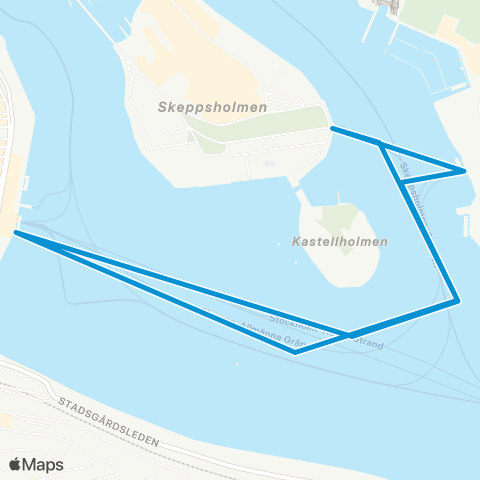 SL Djurgårdsfärjan map