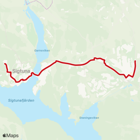 SL Busslinje map