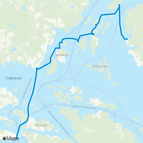 SL Båtlinje map