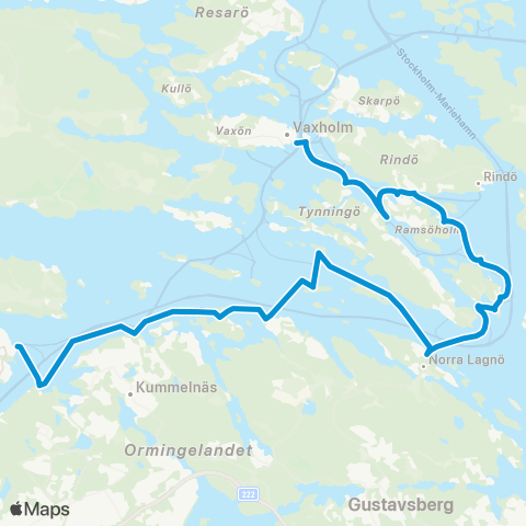 SL Båtlinje map