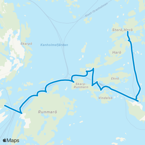 SL Båtlinje map