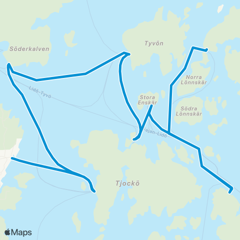 SL Båtlinje map