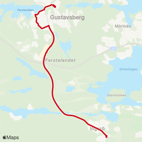 SL Busslinje map