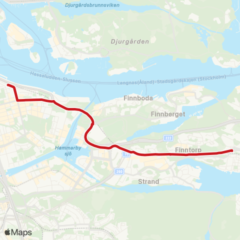 SL Ersätter Saltsjöbanan map