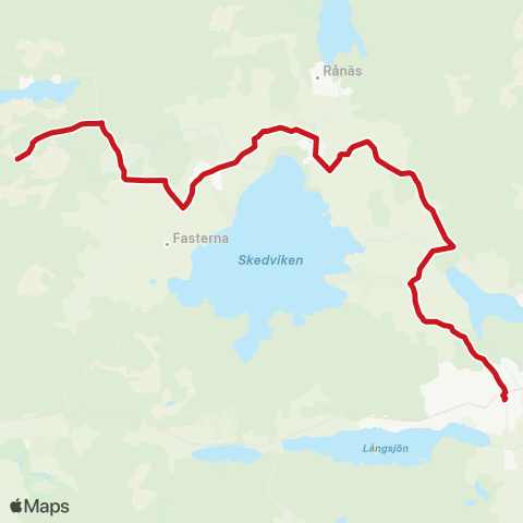 SL Busslinje map