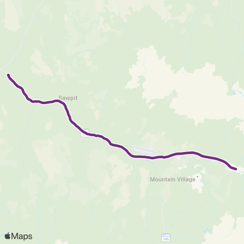 SMART Telluride Down Valley map