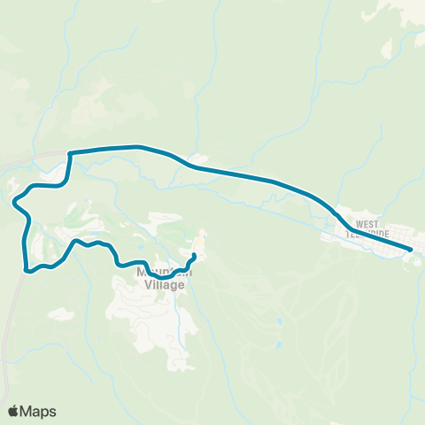 SMART Telluride Offseason Express map