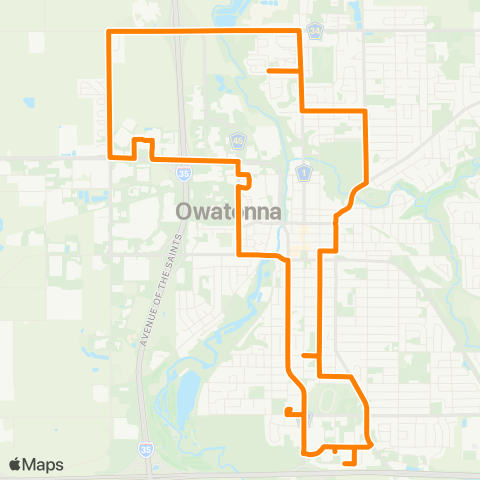 SMART Flex Owatonna map