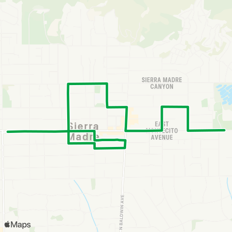 Sierra Madre Gateway Coach Gateway Coach map