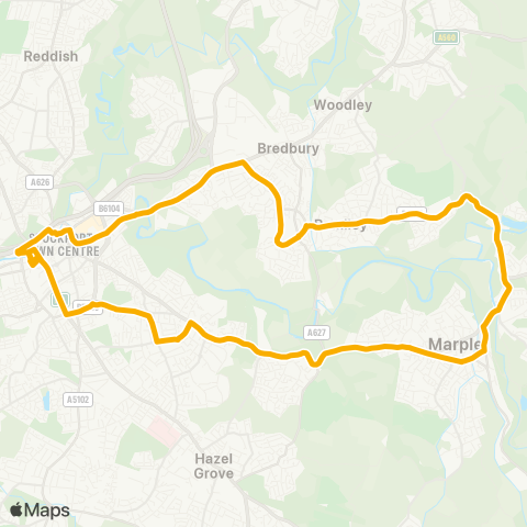 Stagecoach Manchester  map